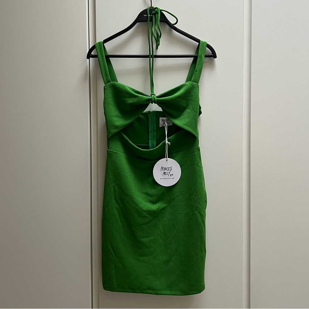 NWT Princess Polly Samira Green Mini Dress